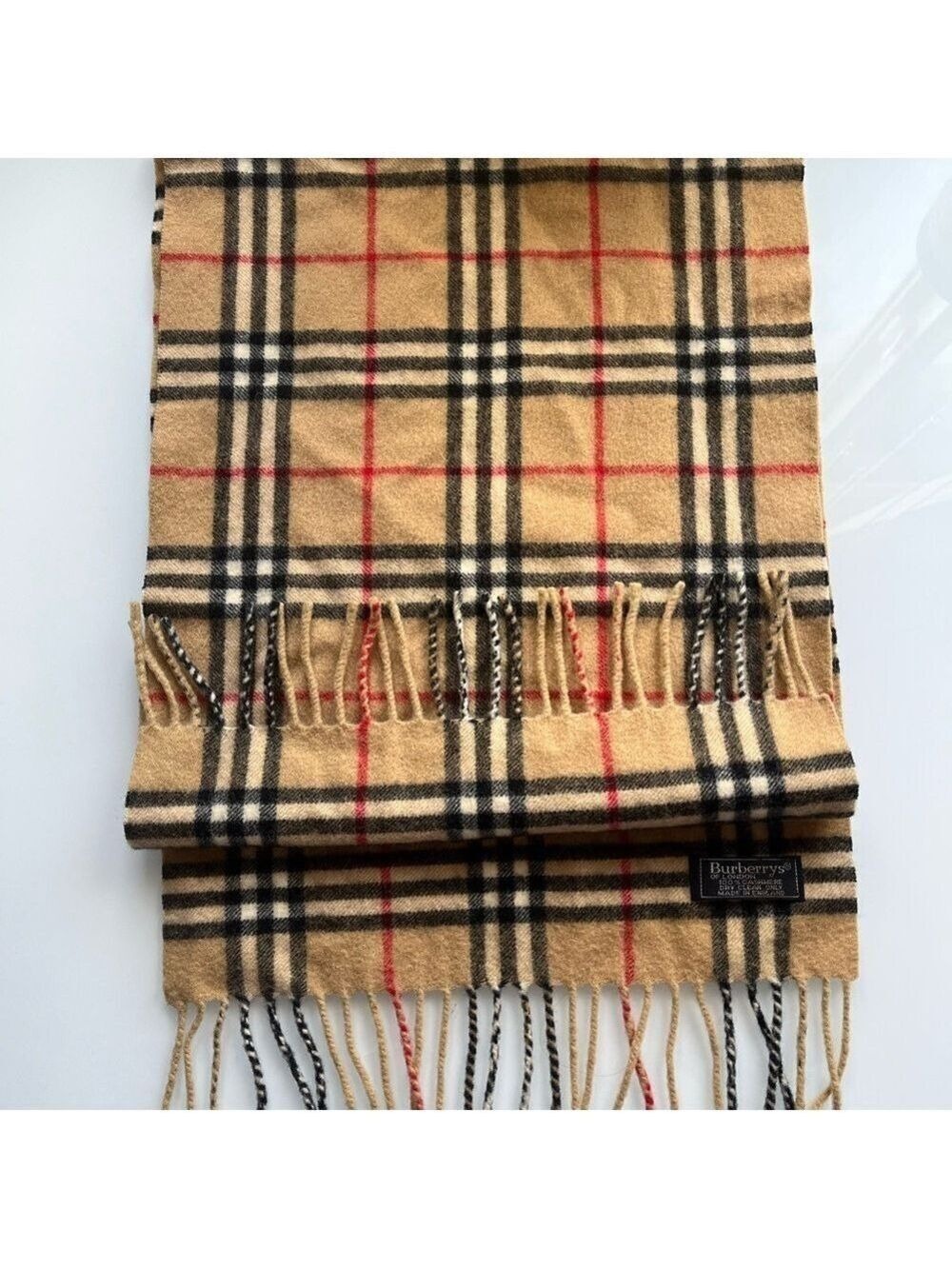 BURBERRYS OF LONDON CASHMERE SCARF - Picture 2 of 9
